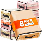 SpaceWhisper Clear Sheet Storage Bags, 8 Pack, 17.7 x 15.7 x 7.9 in by Unknown