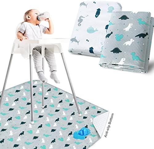 Splat Mat 2 Pack for Under High Chair & Arts & Eating Mess - Image 7