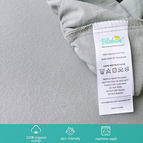 Bassinet Sheets for Baby Boy Girl, 100% Cotton Sheets, 2 Pack - Image 6