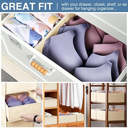 Criusia Drawer Organizer Clothes, 24 Pack Dresser Organizer Bins - Image 4