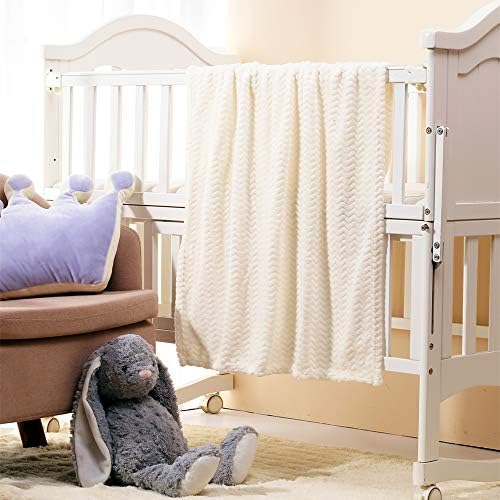CREVENT 2Pcs 30''X40'' Cute Cozy Fluffy Warm Baby Blankets - Image 3