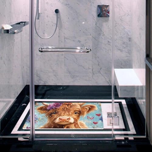 Shower Mat Bathtub Mat, 26.8x15.1 inch, Non-Slip Bath Mat - Image 6