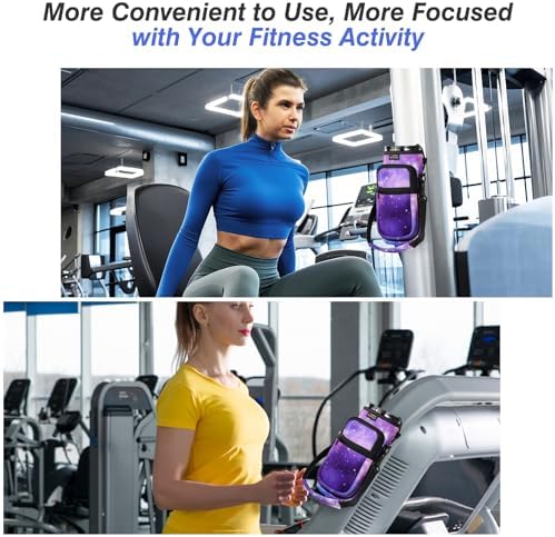Nuovoware Magnetic Gym Bag, Water Bottle Carrier, Starry Purple - Image 5