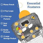 PILLANI Shopping Cart Cover for Baby, High Chair Cover for Restaurant Seat - Image 5