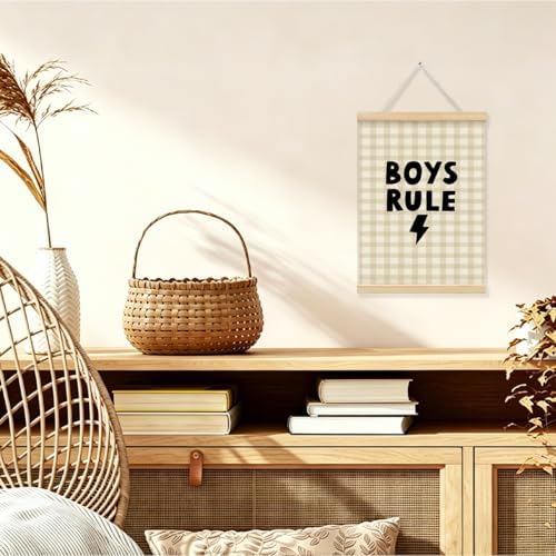 Playroom Decor, Kids Rule Wall Art Framed Poster, Boys Room Decor, Kids - Image 3