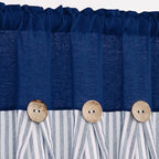 ASPMIZ Farmhouse Cotton Linen Swag Valances - Image 4