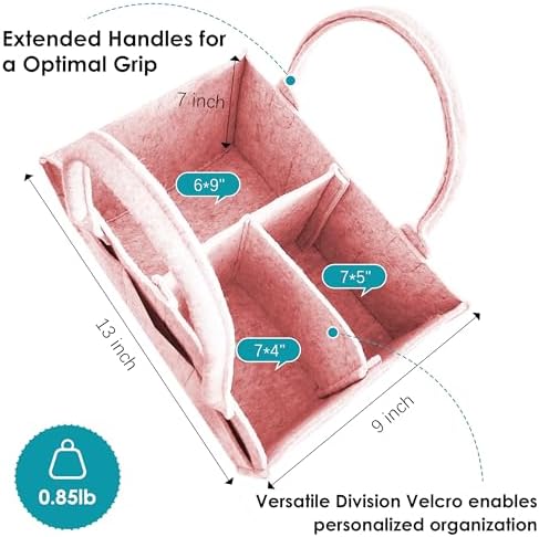 Cute Castle 2 Pack Diaper Caddy Organizer - Image 2