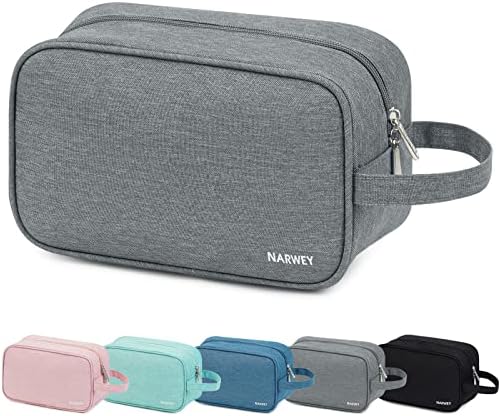 Narwey Travel Toiletry Bag for Women, Dopp Kit Men, Medicine Bag by Narwey