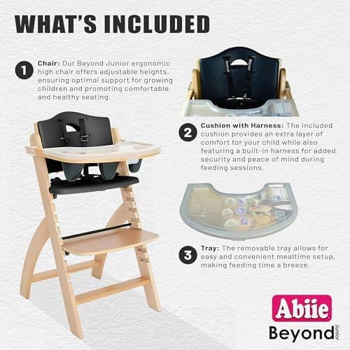 Abiie Beyond Junior Convertible Wooden High Chair - Image 3