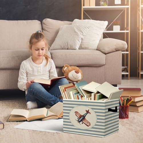 Rustic Airplane Storage Bins Boxes - Image 5