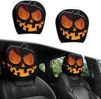 2PCS Funny Cartoon Car Headrest Covers, Cute Funny Cartoon Eyes Car Seat Head by SSFUN
