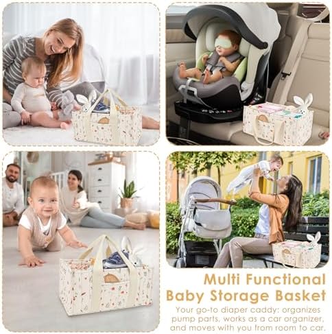 Baby Diaper Caddy Organizer, Baby Nappy Caddy Organizer - Image 7