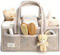 PeraBella Baby Diaper Caddy Organizer, XL Baby Basket Shower Gift Caddy by PeraBella