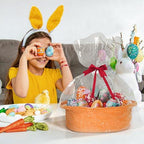 Orange Basket for Gifts Empty, Easter Basket Empty, Kids Dog Cat Toy Bin Box - Image 3