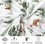 PHF 3 Pack Soft Woodland Crib Sheets Fitted, Silky Comfy Breathable Baby Sheets - Image 4