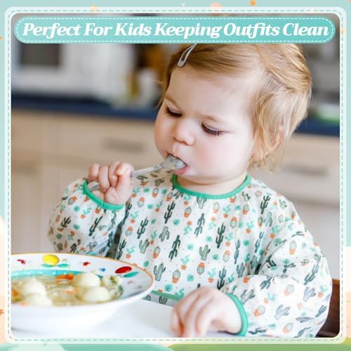 Tarpop Long Sleeve Bibs, Infant Smocks Bulk - Image 5