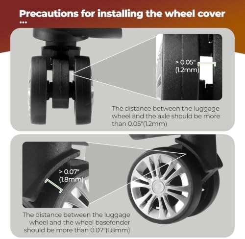 8Pcs Luggage Wheel Covers, Travel Accessories - Image 6