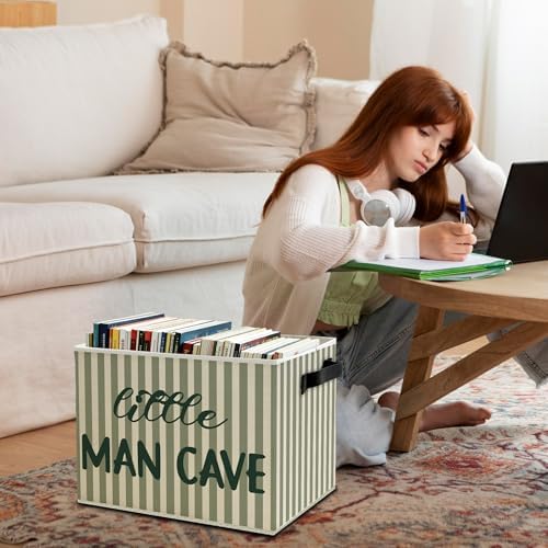 Little Man Cave Boys Storage Bins Box - Image 3