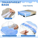 Kenning 20 Pcs Clear Zippered Storage Bags - Image 3