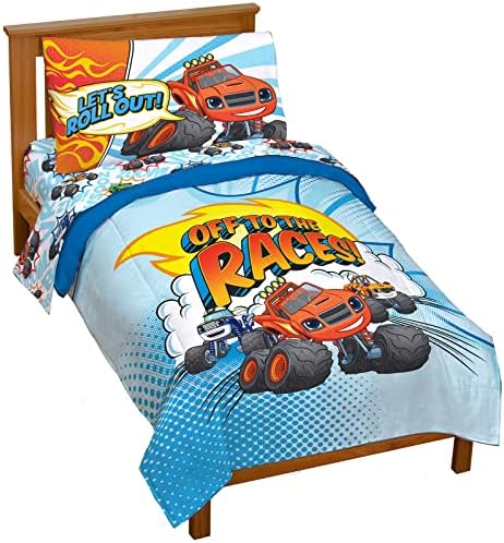 Jay Franco Blaze and the Monster Machines Off to The Races 4 Piece Toddler Size by JayFranco