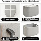 ICERZCZ Storage Baskets for Organizing & Shelves, Woven Cotton Rope - Image 7