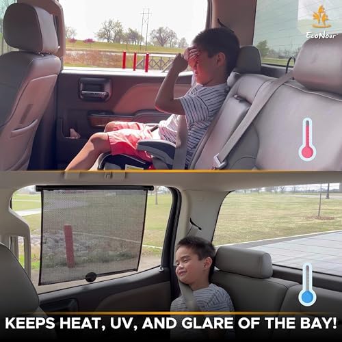 EcoNour Car Shades for Side Windows Window Sunshade for Kids - Image 6