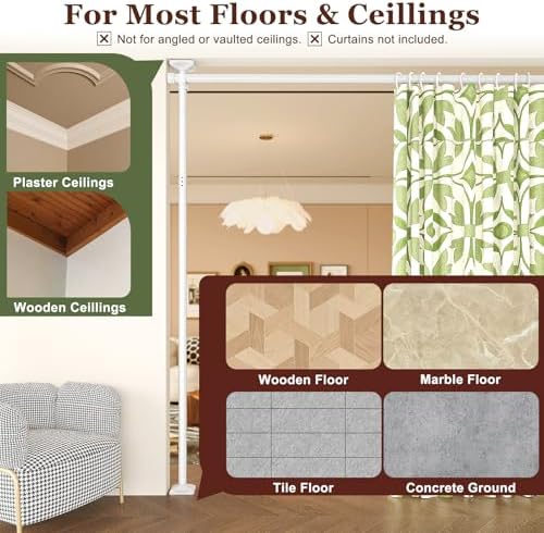 Goovilla Room Divider for Room Separation, 4-10ft 28-114inch - Image 6