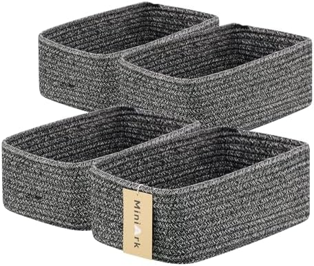 MiniArk Small Storage Baskets for Organizing | Closet Organizer Bins | Shelf by MiniArkStorageBasketsHome