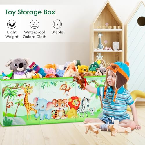 decalsweet Large Toy Box Collapsible Chest Organizer - Image 5