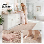 ILANGO Bathroom Rugs 48" × 24", Extra Soft Absorbent Microfiber Bath Rugs - Image 5