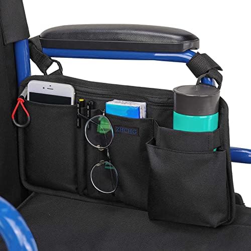 Wheelchair Side Bag, Wheel Chair Armrest Pouch Accessories by ZHCHG