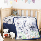 Hahafelt 3 Pcs Nautical Ocean Baby Crib Bedding Set - Image 5
