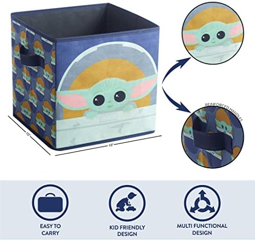 Idea Nuova Star Wars The Mandalorian, The Child Set of 2 Durable Storage Cubes - Image 4