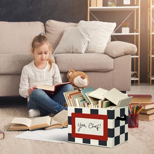 Cooking Playroom Chef Slogan Storage Bins Box - Image 5
