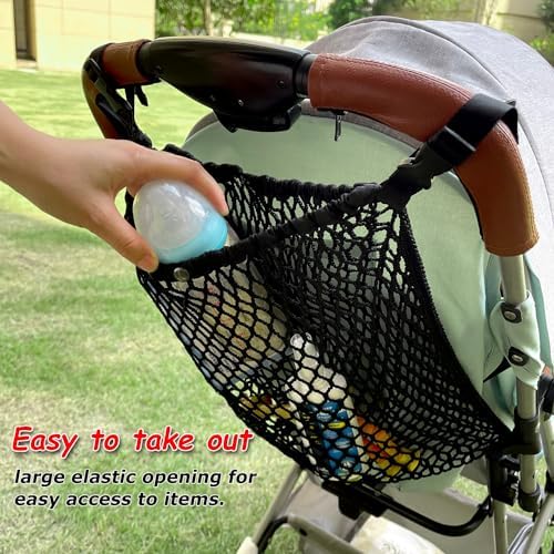 2-in-1 Universal Stroller Organizer & Golf Cart Mesh Bag - Image 2