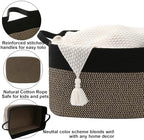 65L Laundry Basket with Handles, Woven Blanket Basket - Image 3