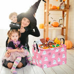 Rec Halloween Ghost Storage Basket Box Hamper Collapsible Organizer Bin Gift - Image 4