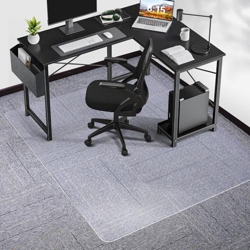 Chair Mat for Carpet, SALLOUS 46" x 60" Office Chair Mat for Carpeted Floors by SALLOUS