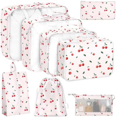 KPX 8 Set Packing Cubes for Travel, Luggage Packing Organizers Accessories by KPX
