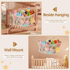 Stuffed Animal Storage Net, Large Bedside Toy Organizer Net, Cotton Plushie Toy - Image 4