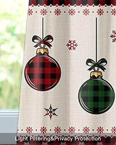 Vandarllin Christmas Kitchen Curtains Valances - Image 7