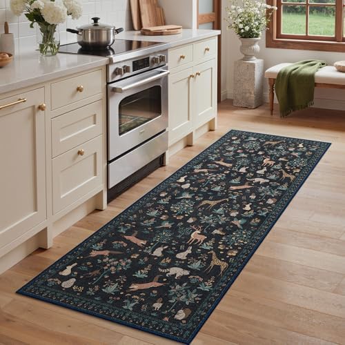 BESBLEE 2X10 Washable Kitchen Runner Rug, Animal Non Slip by BESBLEE