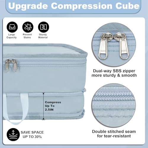 Packing Cubes for Travel Packing Organizers Compression Travel Cubes - Image 4