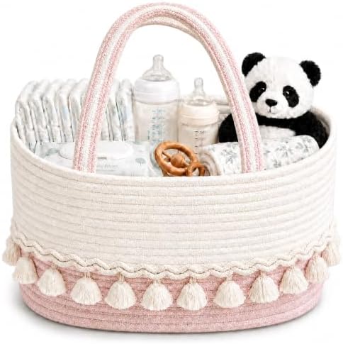 Baby Diaper Caddy Organizer, Portable Nursery Storage Basket by Unknown