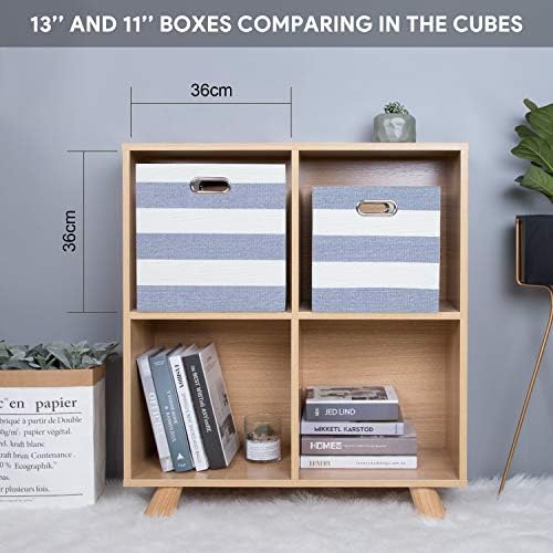 13x13x13 Storage Cubes Bins, Collapsible Fabric Bins 4Pack - Image 4