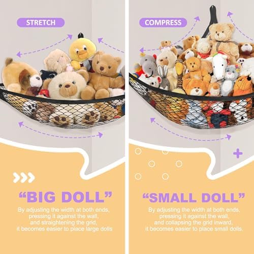 Lazebox Stuffed Animal Net Hammock - Image 2
