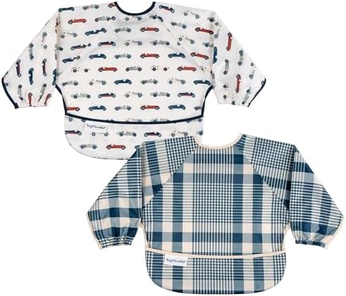 Tiny Twinkle Long Sleeve Bib for Babies & Toddlers | 2-Pack Waterproof Smock by TinyTwinkle