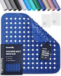 homerella Square Shower Mat Non Slip Anti Mold 21x21 Anti Slip Shower Mat by Homerella