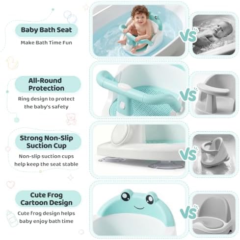 Baby Bath Seat for Babies 6 Months & up, Non-Slip Infant Bathtub Seat - Image 5