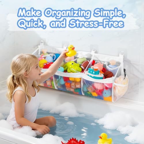 Criusia Extra Large Bath Toy Organizer - Image 5
